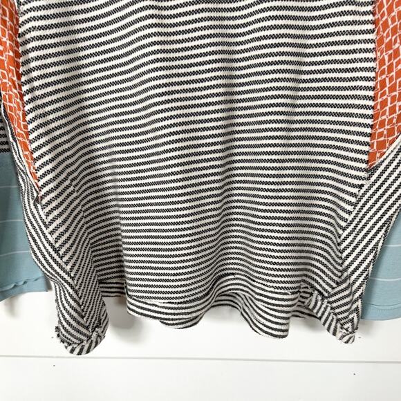 Ces Femme Striped Patchwork Print Long Sleeve Knit Top, EUC, Size Small - Picture 11 of 13